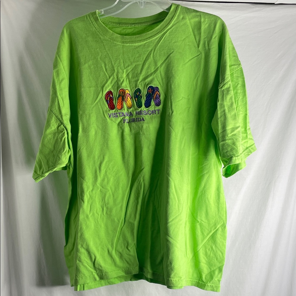 Vibrant Green Vista Resort Tee no tag 3x